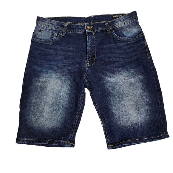 Buffalo David Britton Evan-X Mens Denim Shorts Bermuda Length Sz 36‎ - Picture 1 of 1